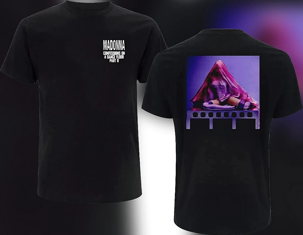 Madonna Confessions on a Dance Floor Part II Tee, Two Sided Pop Music Album Merch Shirt for Fans