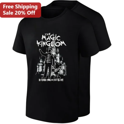 Magic Kingdom My Father Took Me Into The City Tee, Emo Disney Mashup Shirt, Black Parade Parody Gift for Disney and Emo Fans