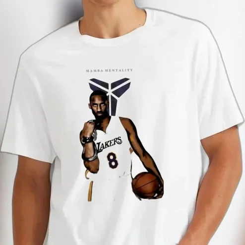 Mamba Mentality Kobe Bryant Graphic Tee, Vintage Basketball Legend Los Angeles #8 Fan Shirt Gift