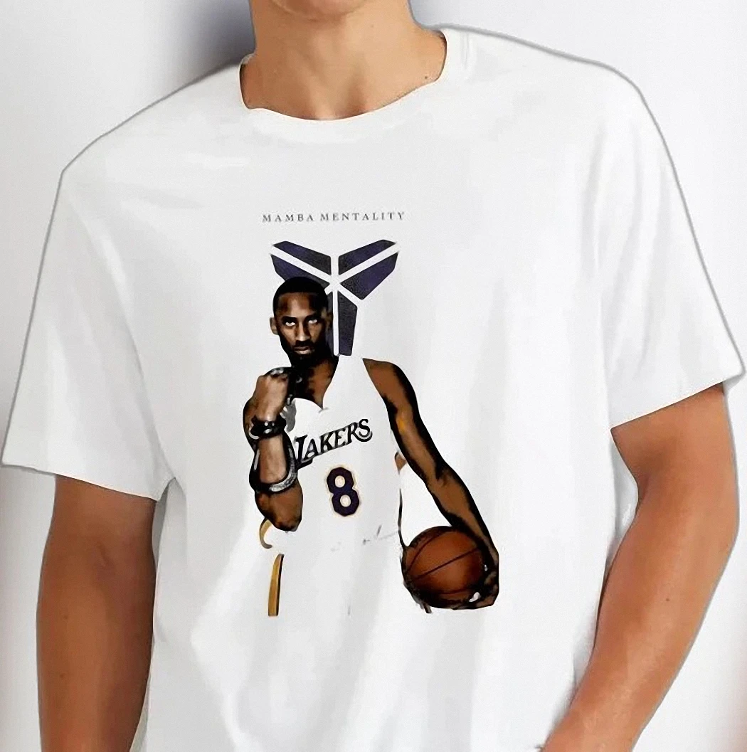 Mamba Mentality Kobe Bryant Graphic Tee, Vintage Basketball Legend Los Angeles #8 Fan Shirt Gift