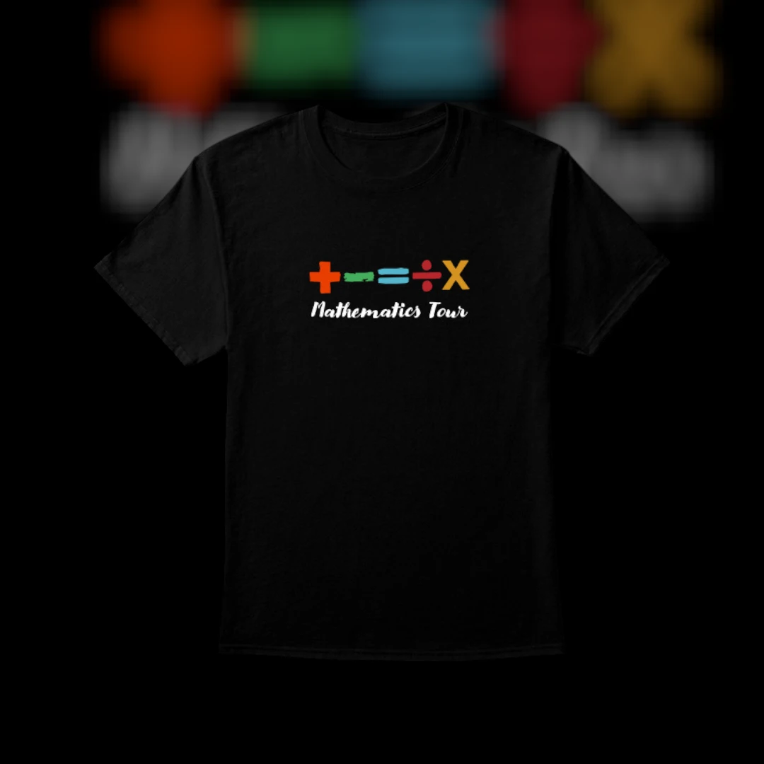 Mathematics Tour Math Equations Tee Ed Sheeran Concert Fan Shirt Math Teacher Gift