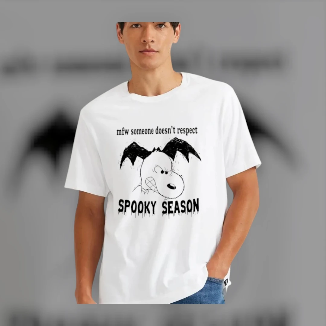 MFW Someone Doesn't Respect Spooky Season Snoopy Tee Sarcastic Halloween Meme Shirt