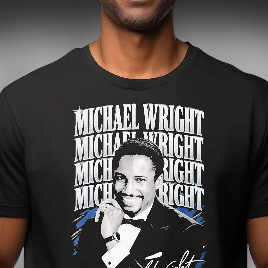 Michael Wright Tee Vintage 90s Bootleg Tribute Graphic T-Shirt