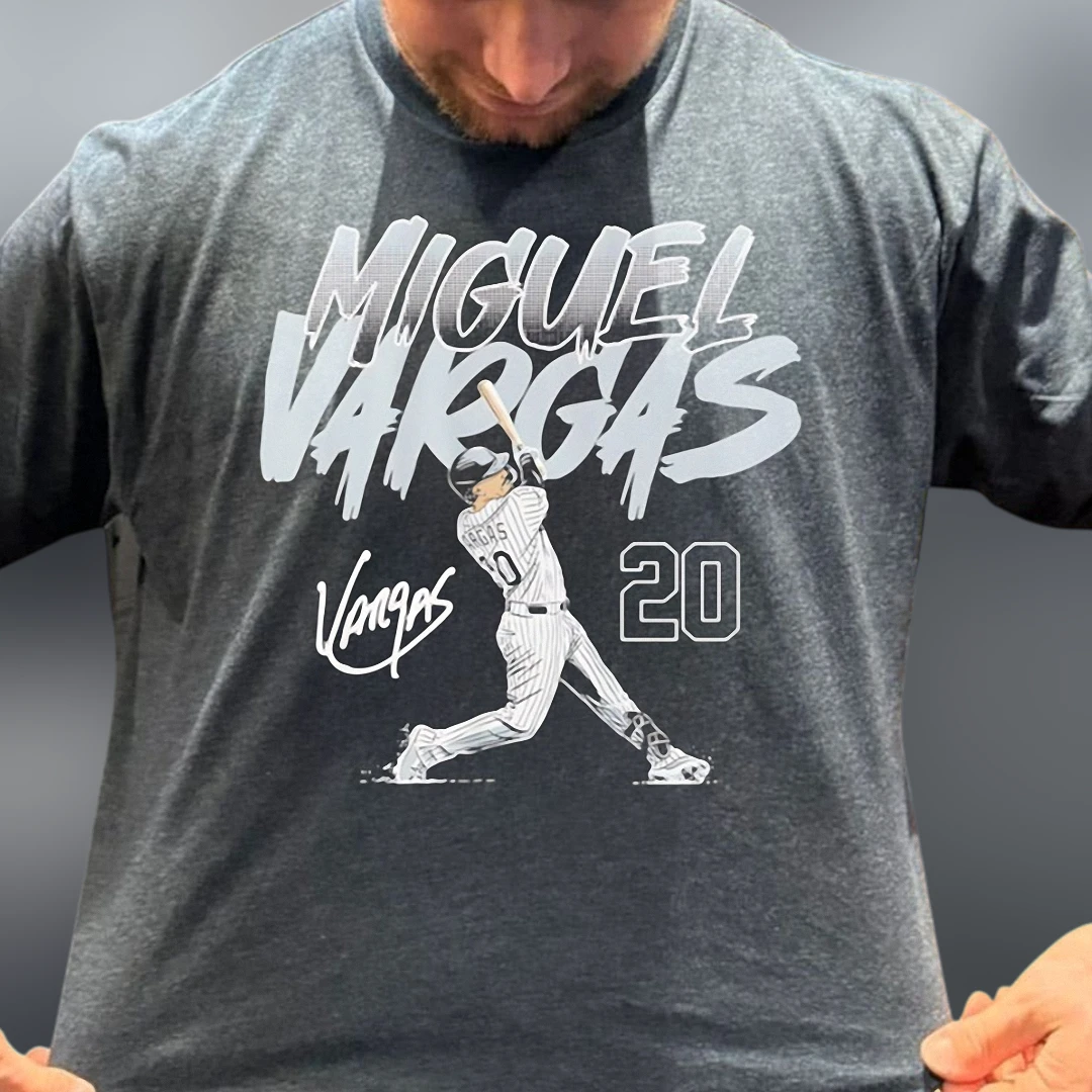 Miguel Vargas 20 Tee Vintage Baseball Player Graphic T-Shirt Gift for Sports Fans