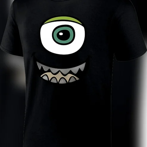 Mike Wazowski Monster Face Graphic Tee Vintage Halloween Spooky Season Shirt Gift
