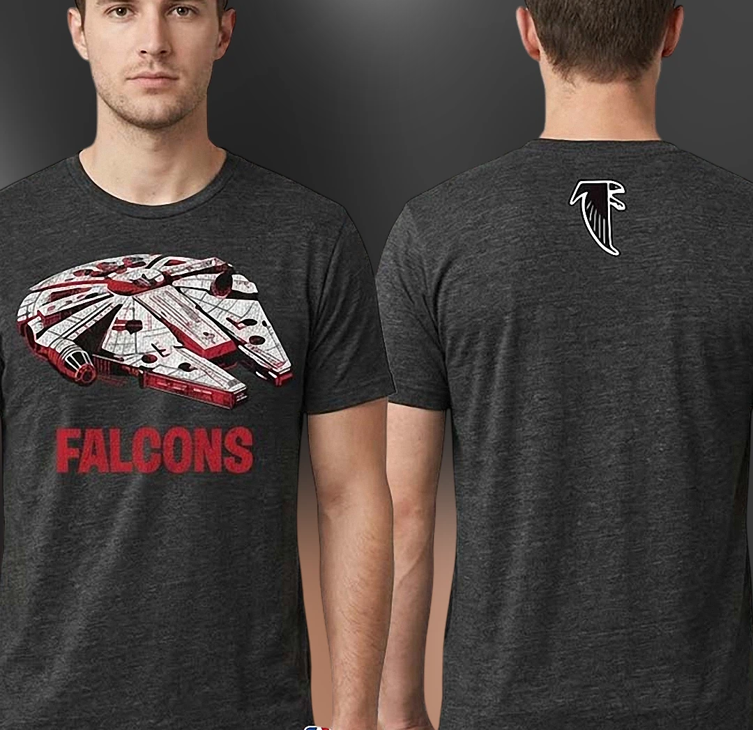 Millennium Falcon Falcons Tee Atlanta Football Mashup Graphic Shirt for Fans