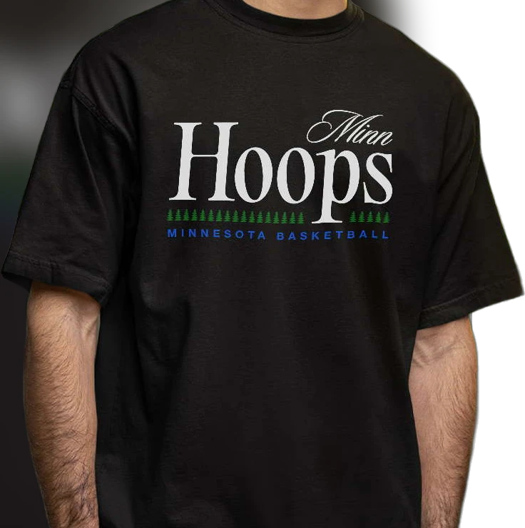 Minn Hoops Minnesota Basketball Tee Retro Sports Fan Graphic Shirt Gift