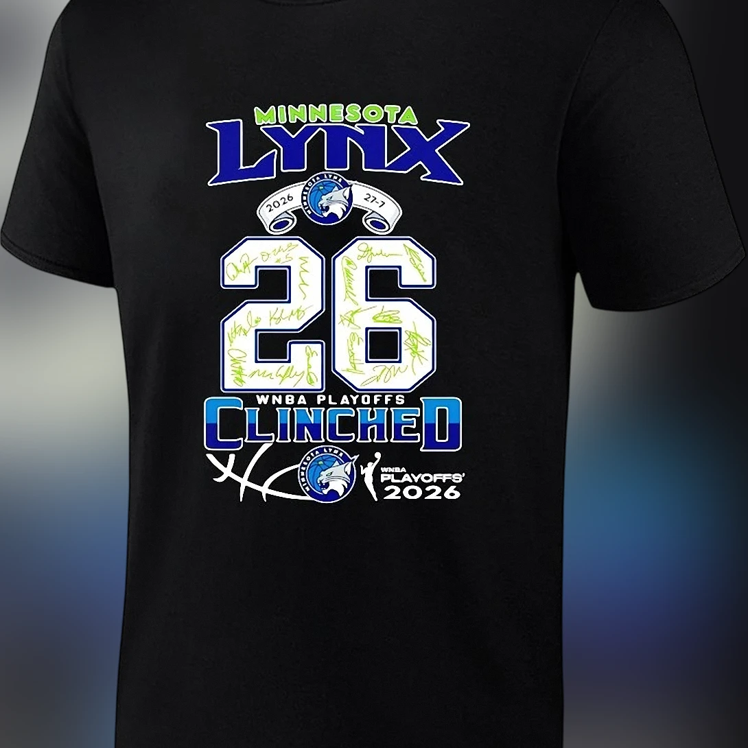 Minnesota Lynx 2026 WNBA Playoffs Clinched Tee, Postseason Bound Team Signature Basketball Fan Shirt
