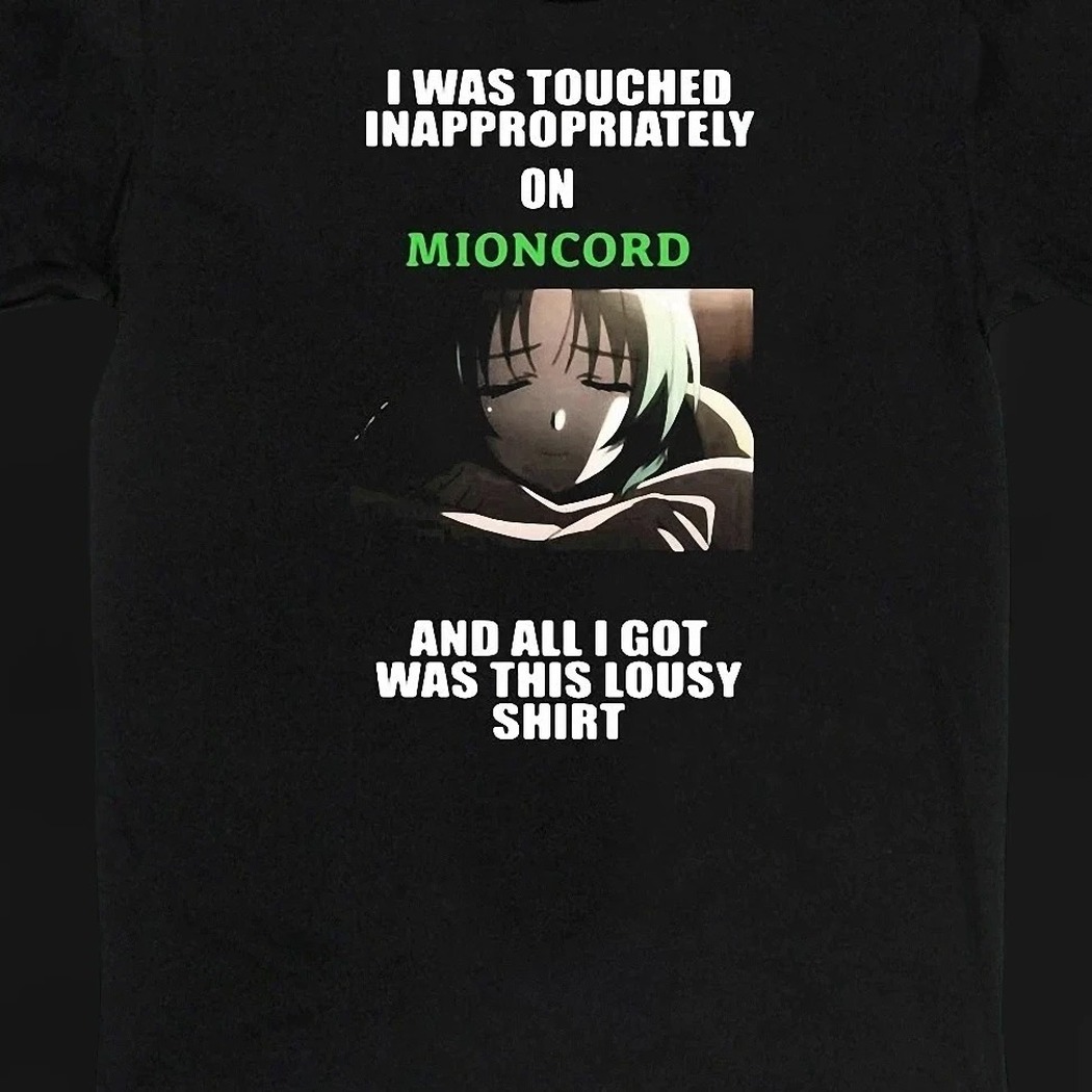Mioncord Anime Meme Humor Graphic Tee Sarcastic Internet Culture Shirt
