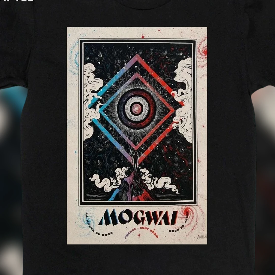 Mogwai Band Graphic Tee Vintage Psychedelic Concert Shirt Post-Rock Music Fan Gift