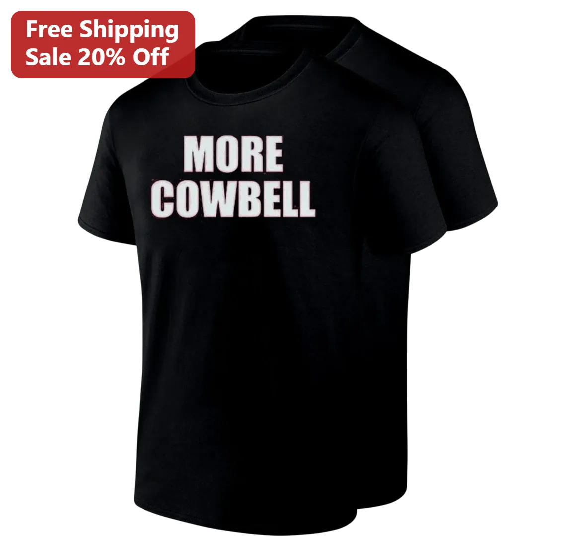 More Cowbell Tee, Funny SNL Sketch Quote Shirt, Will Ferrell Music Humor Gift for Comedy Fans and Cowbell Lovers