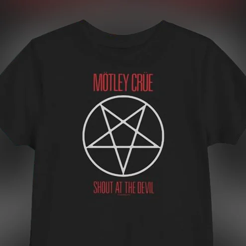 Mötley Crüe Shout At The Devil Tee Vintage Heavy Metal Band Shirt for Rock Fans