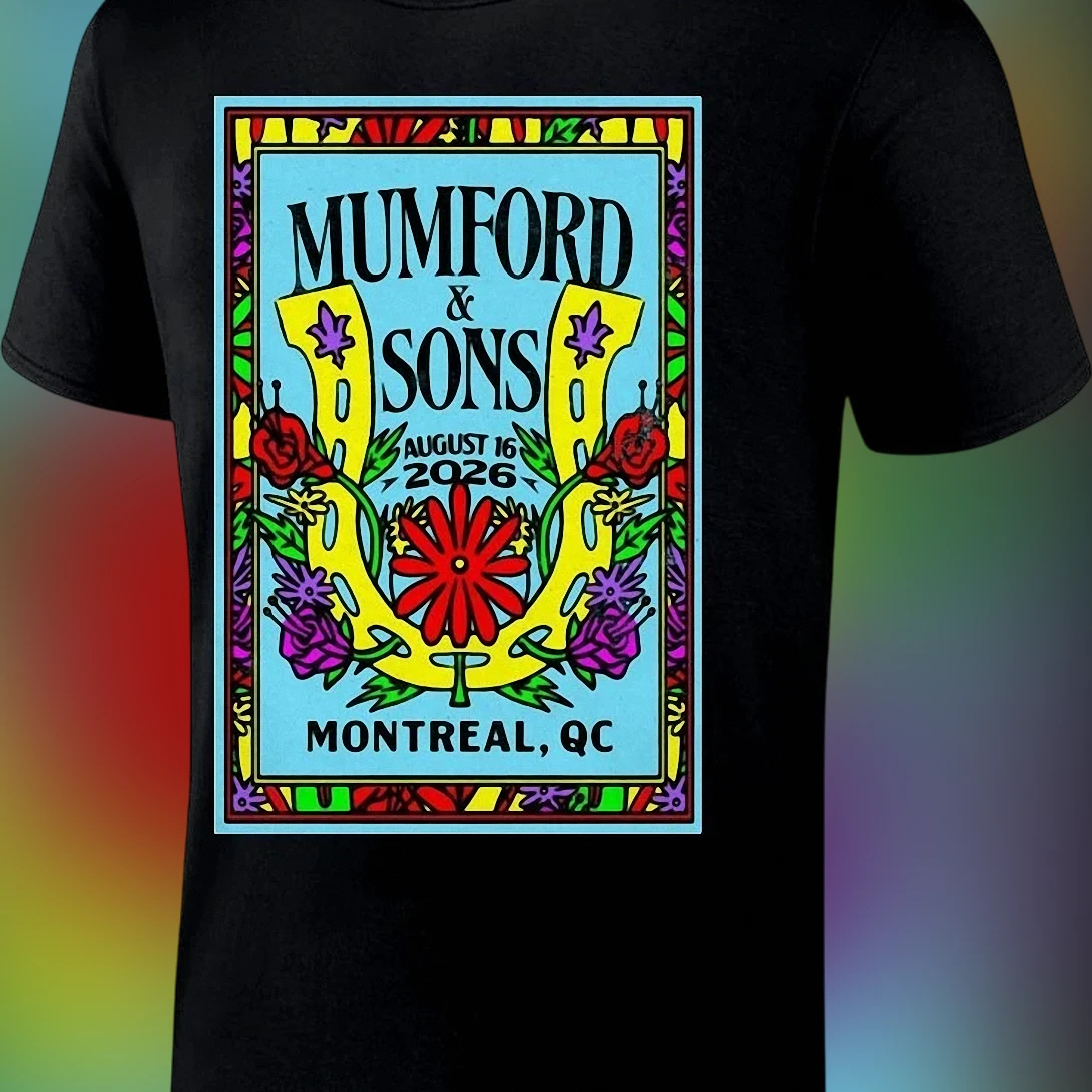 Mumford Sons August 16 2026 Montreal QC Tee Folk Rock Tour Concert Souvenir Shirt