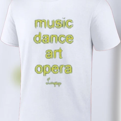 Music Dance Art Opera Graphic Tee, Aesthetic Performing Arts Typography T-Shirt Gift for Artists and Dancers