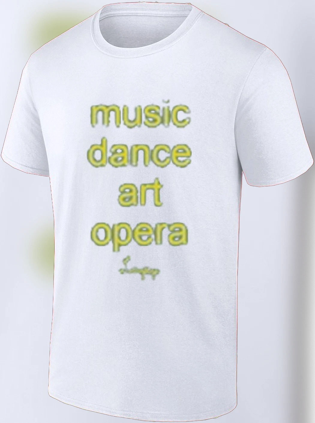 Music Dance Art Opera Graphic Tee, Aesthetic Performing Arts Typography T-Shirt Gift for Artists and Dancers