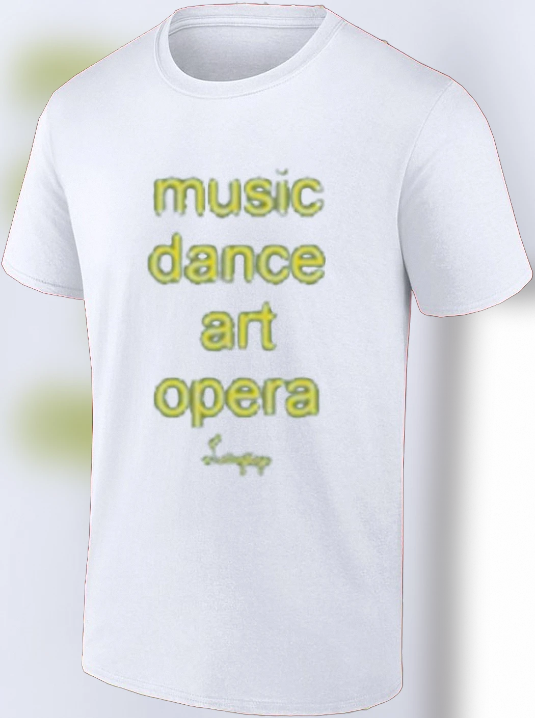 Music Dance Art Opera Graphic Tee, Minimalist Performing Arts Shirt for Music and Art Lovers