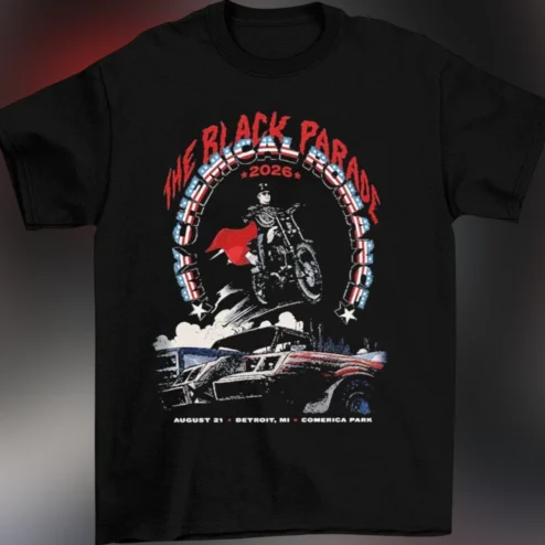 My Chemical Romance Detroit MI Comerica Park Tee The Black Parade August 21 2026 Concert Shirt