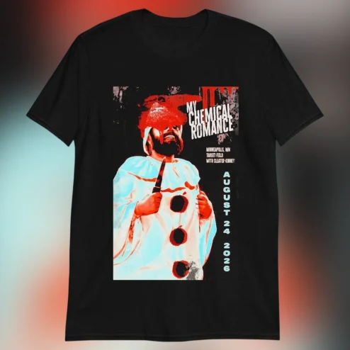 My Chemical Romance Minneapolis Target Field August 24 2026 Tee, Sleater-Kinney Concert Tour Graphic T-Shirt