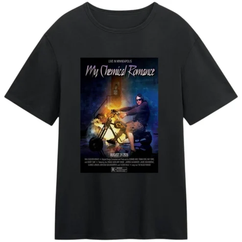 My Chemical Romance Minneapolis Tee August 24 2026 Long Live The Black Parade Concert Tour Graphic T-Shirt