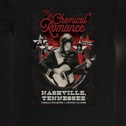 My Chemical Romance Pierce The Veil Nashville 2026 Concert Tee, Nissan Stadium Tour Souvenir Graphic Shirt