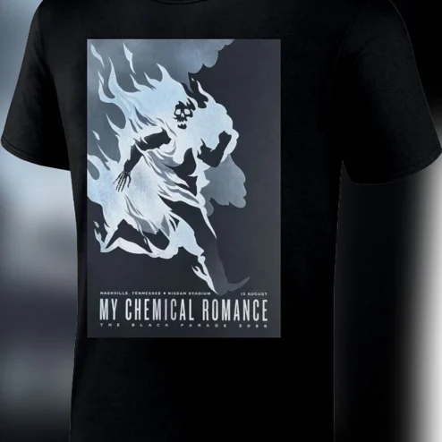 My Chemical Romance The Black Parade 2026 Nashville Tee Nissan Stadium Tour Concert Souvenir Shirt