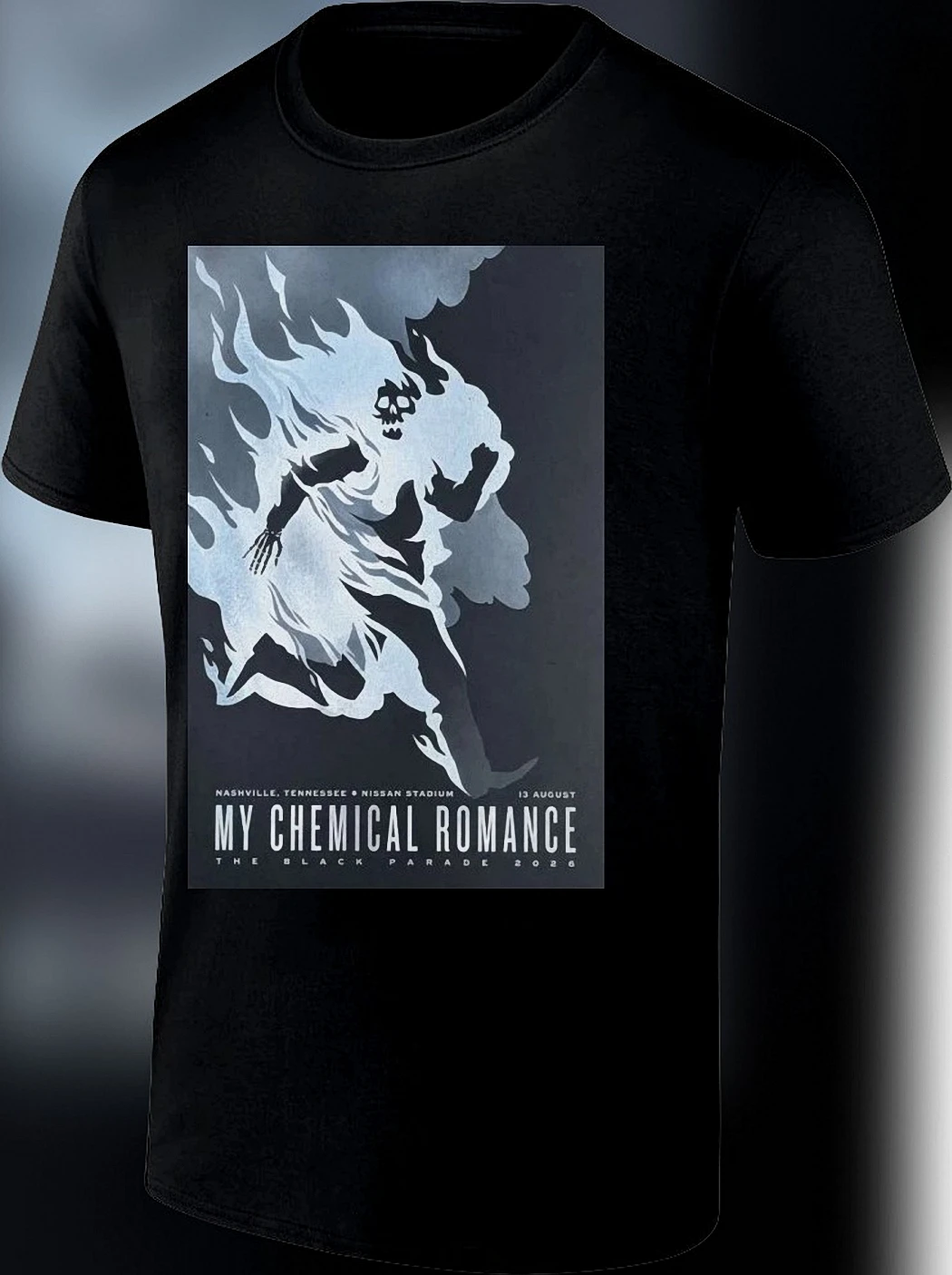 My Chemical Romance The Black Parade 2026 Nashville Tee Nissan Stadium Tour Concert Souvenir Shirt