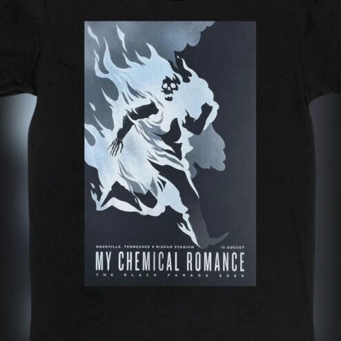 My Chemical Romance The Black Parade Nashville 2026 Tee, Nissan Stadium Aug 13 Commemorative Concert Tour Shirt