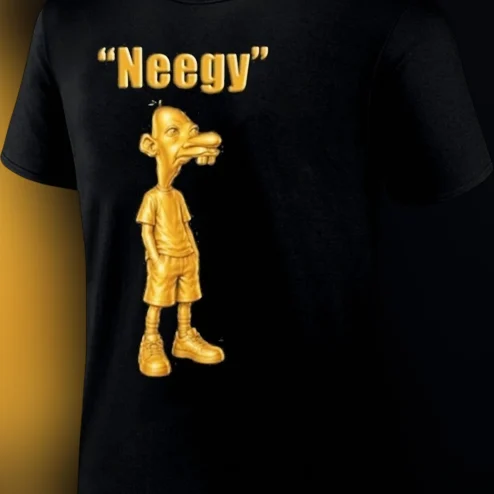 Neegy Graphic Tee Funny Meme Caricature Character Shirt for Men and Women Streetwear Novelty Gift