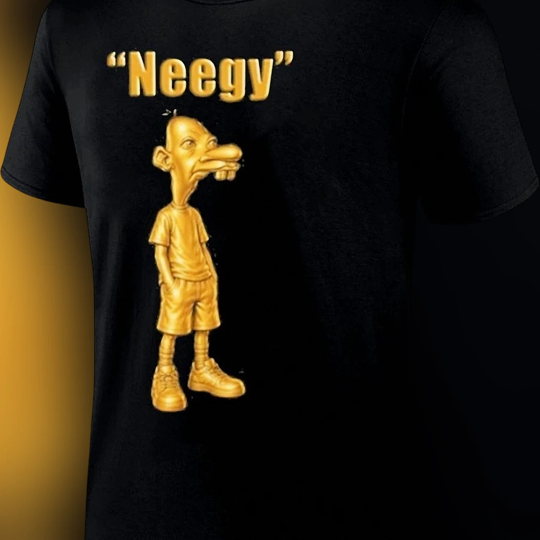 Neegy Graphic Tee Funny Meme Caricature Character Shirt for Men and Women Streetwear Novelty Gift