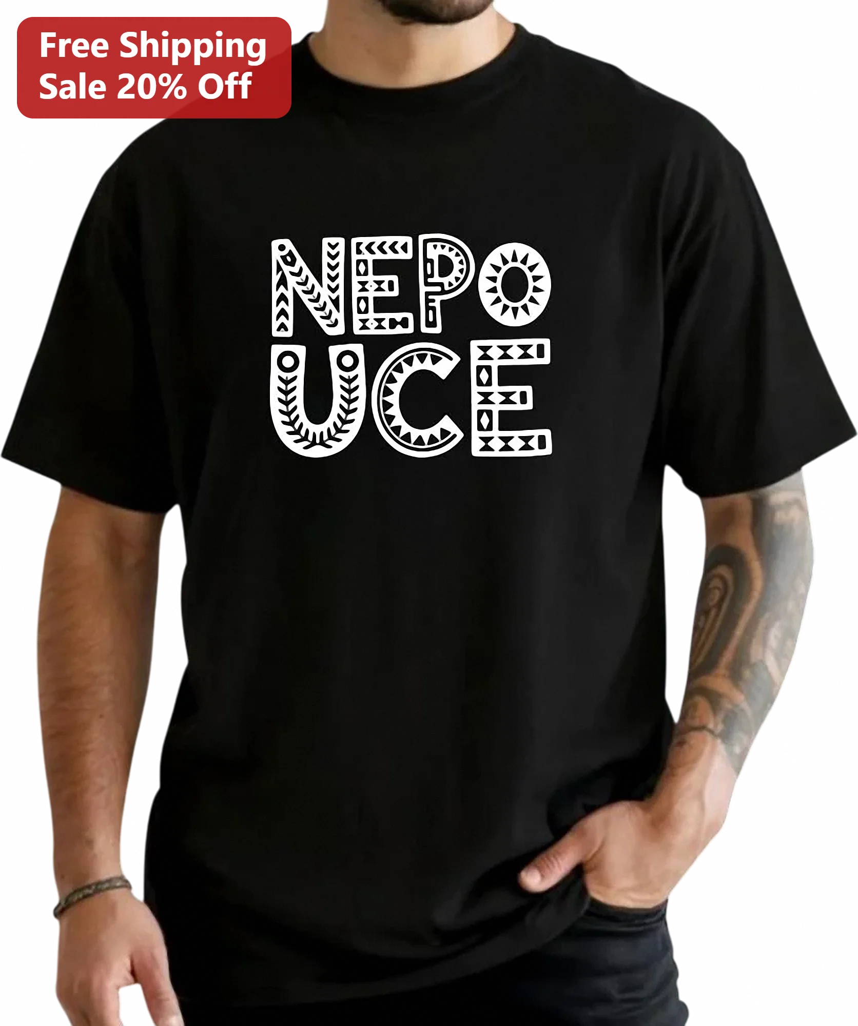 Nepo Uce Tee Samoan Tribal Pattern Graphic Shirt Gift for Wrestling Fans