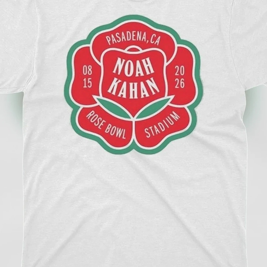 Noah Kahan Pasadena Rose Bowl Stadium Concert Tee, Music Tour Souvenir Fan Graphic Shirt