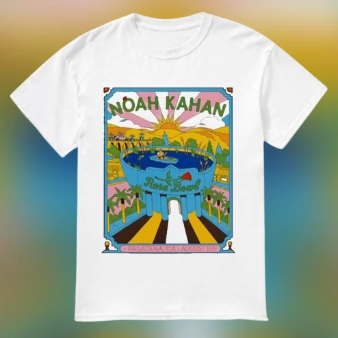 Noah Kahan Rose Bowl Pasadena CA August 15 Concert Tee, Vintage Retro Tour Poster Graphic Shirt