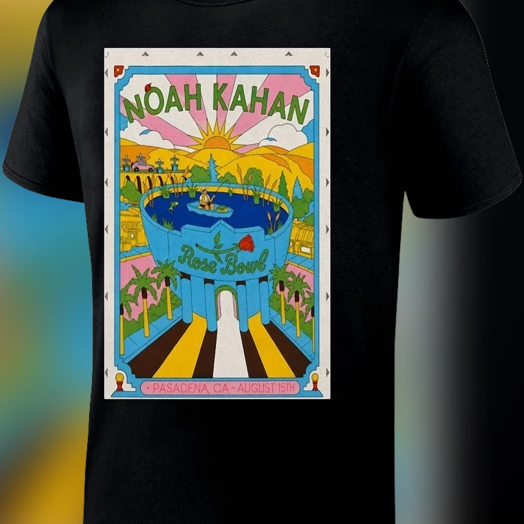 Noah Kahan Rose Bowl Pasadena CA August 15th Concert Tee Vintage Graphic Shirt