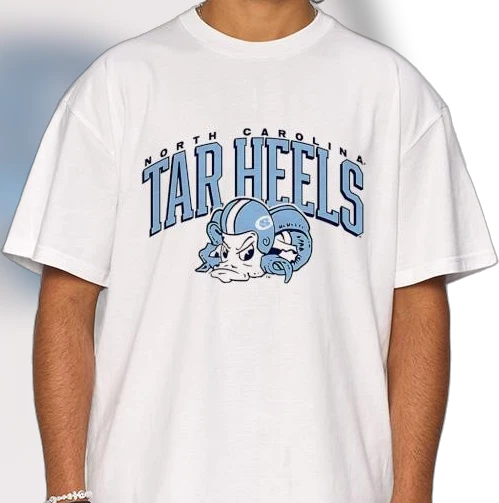 North Carolina Tar Heels Tee Vintage UNC Game Day Shirt Retro Ram Mascot Fan Apparel