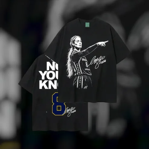 Now You Know Caitlin Clark Tee Women's Basketball Number 8 Signature Graphic Shirt
