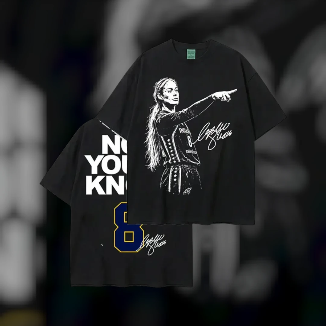 Now You Know Caitlin Clark Tee Women's Basketball Number 8 Signature Graphic Shirt