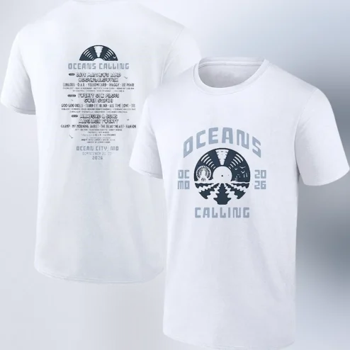 Oceans Calling 2026 Lineup Tee OC MD Music Festival Concert Graphic Tee for Men and Women