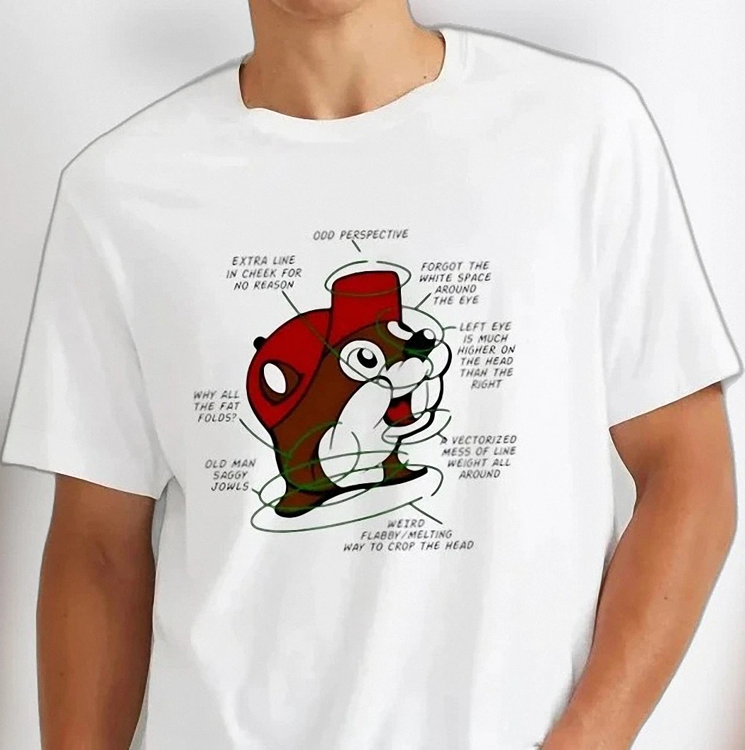 Odd Perspective Beaver Art Critique Tee, Funny Graphic Design Diagram Humor Shirt for Artists
