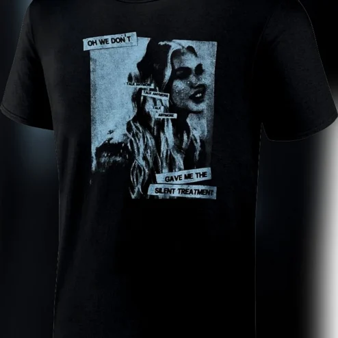 Oh We Don't Talk Anymore Silent Treatment Tee Grunge Breakup Humor Sarcastic Graphic T-Shirt