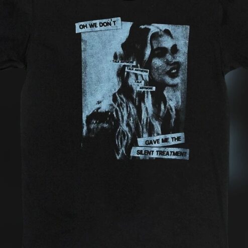 Oh We Don't Talk Anymore Silent Treatment Tee Vintage Distressed Grunge Breakup Humor Graphic Shirt