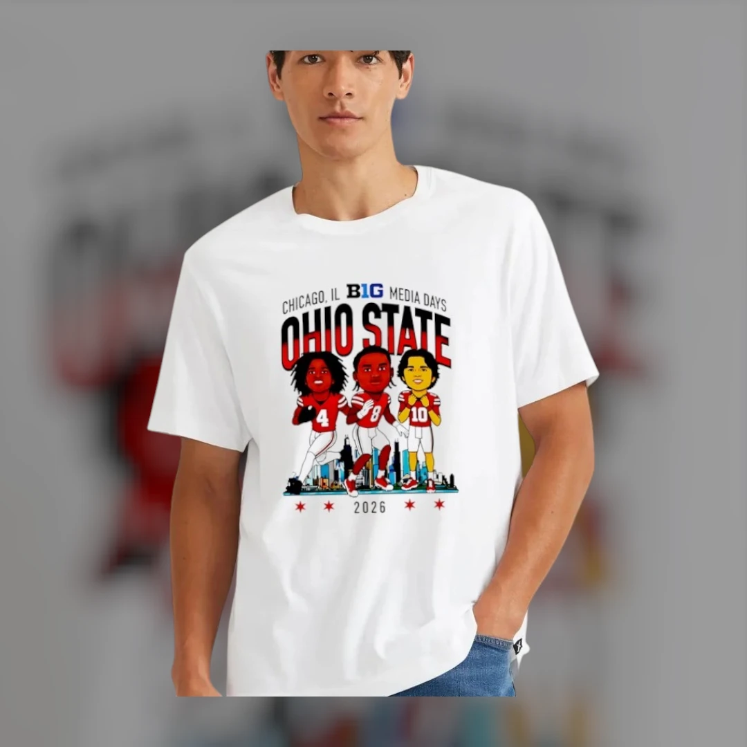 Ohio State Buckeyes Big Ten Media Days Chicago 2026 Football Commemorative Tee