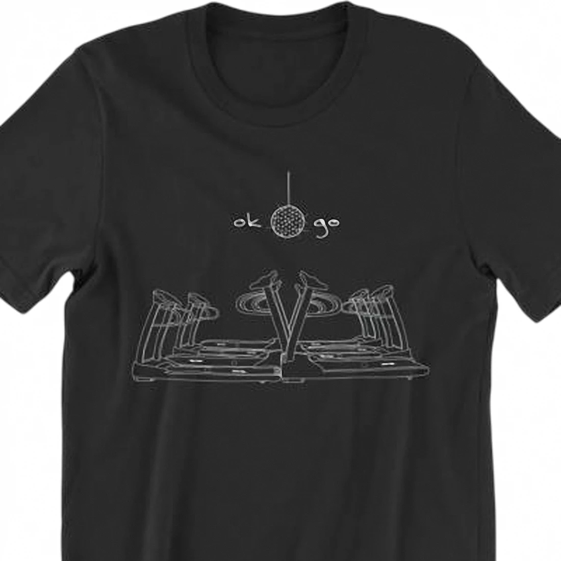 OK Go Treadmill Dance Graphic Tee Indie Rock Band Music Video Shirt for Fans