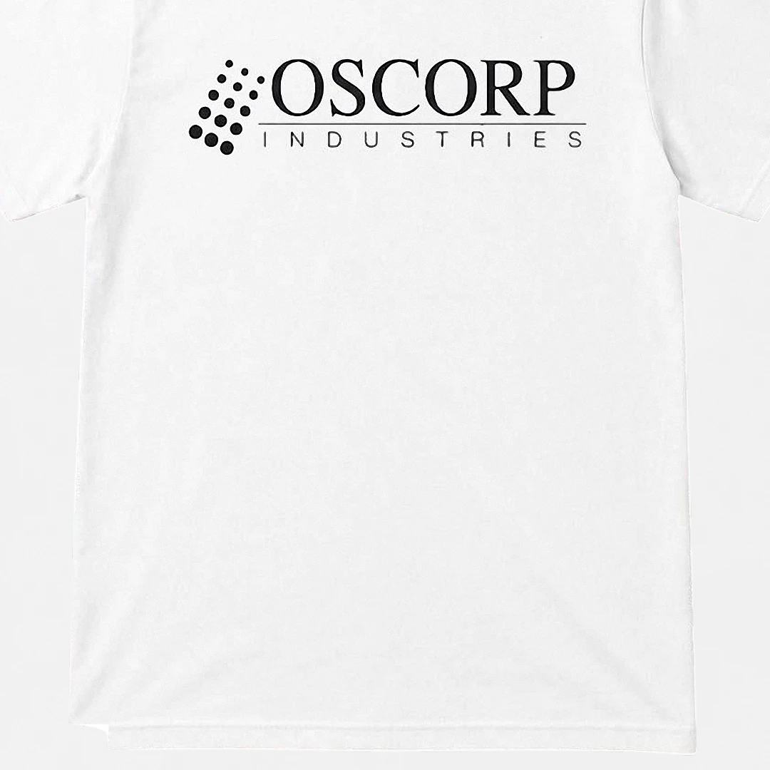 Oscorp Industries Tee Fictional Company Logo Graphic Shirt Marvel Superhero Fan Apparel