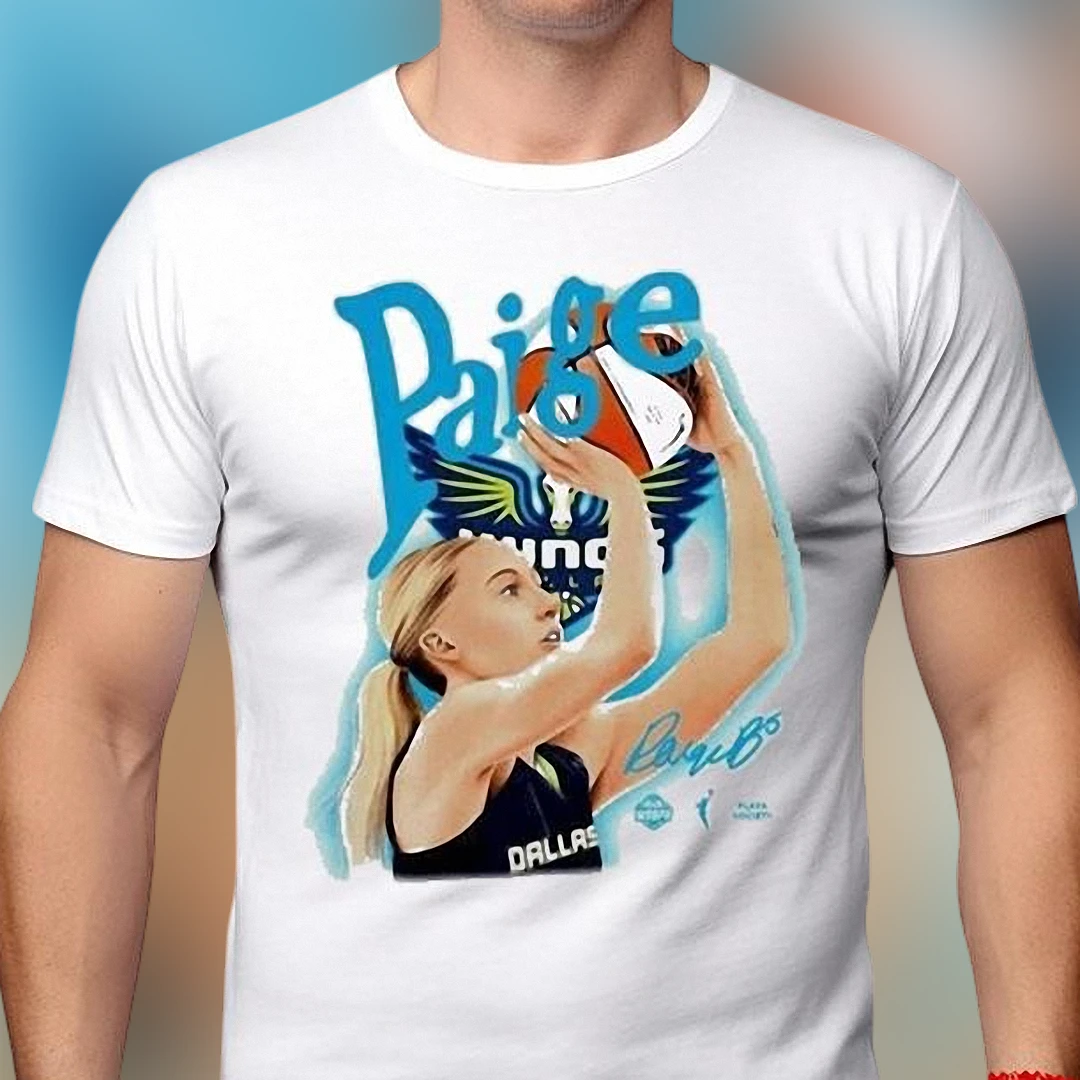 Paige Bueckers Basketball Graphic Tee Dallas Wings Sports Signature T-Shirt for Fans
