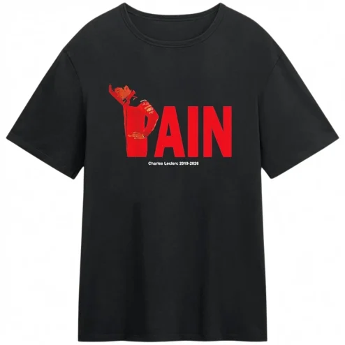 PAIN Charles Leclerc 2019-2026 Tee Formula 1 Racing Fan Graphic T-Shirt