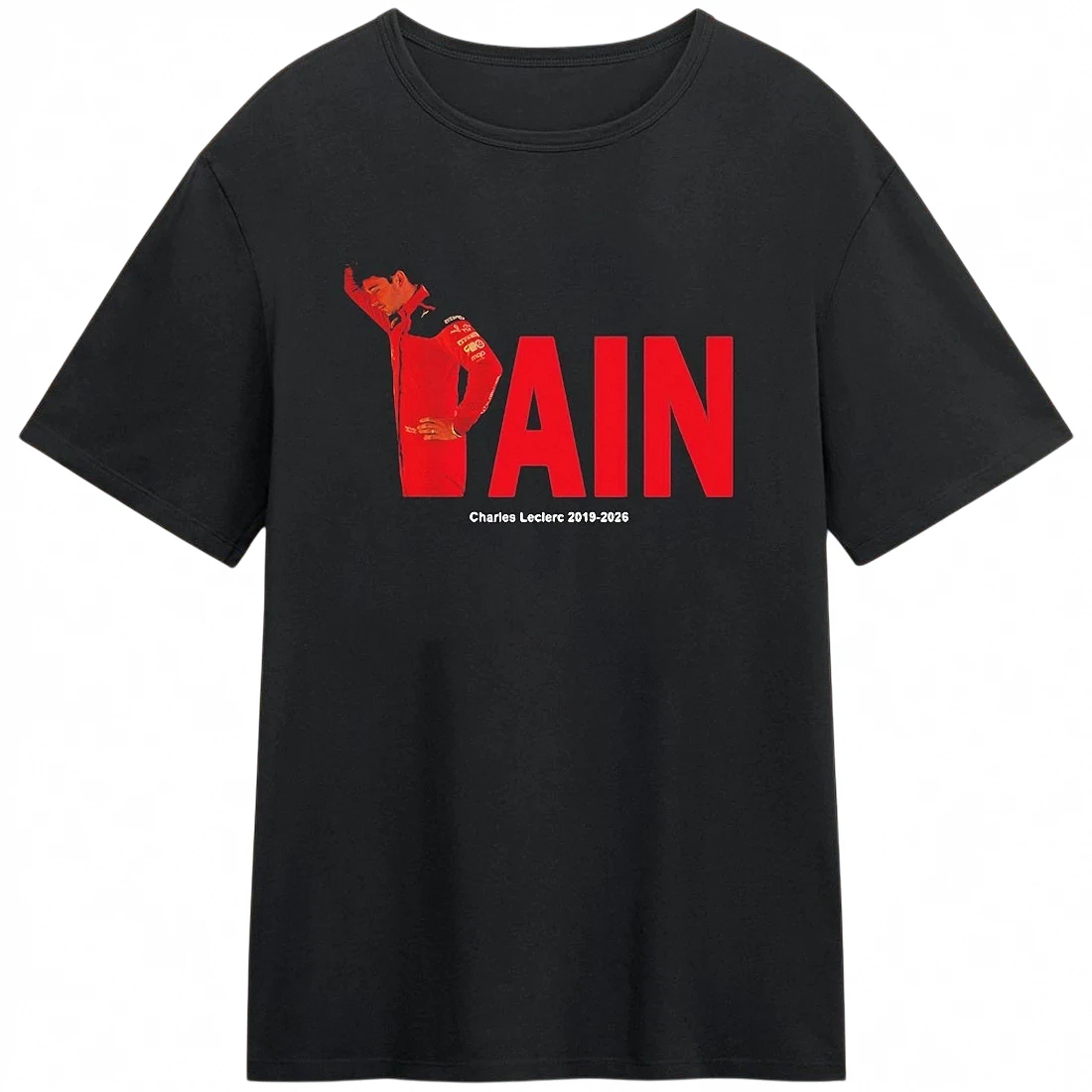 PAIN Charles Leclerc 2019-2026 Tee Formula 1 Racing Fan Graphic T-Shirt