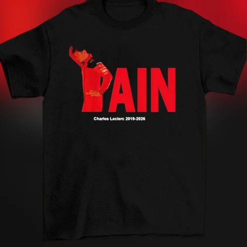 PAIN Tee Charles Leclerc F1 Racing Graphic Shirt Motorsports Fan Gift