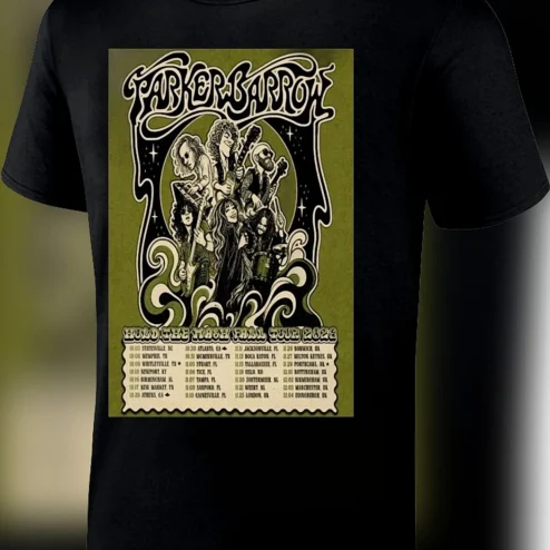 Parker Barrow Hold The Mash Fall Tour 2024 Tee, Vintage Southern Rock Band Concert Graphic T-Shirt