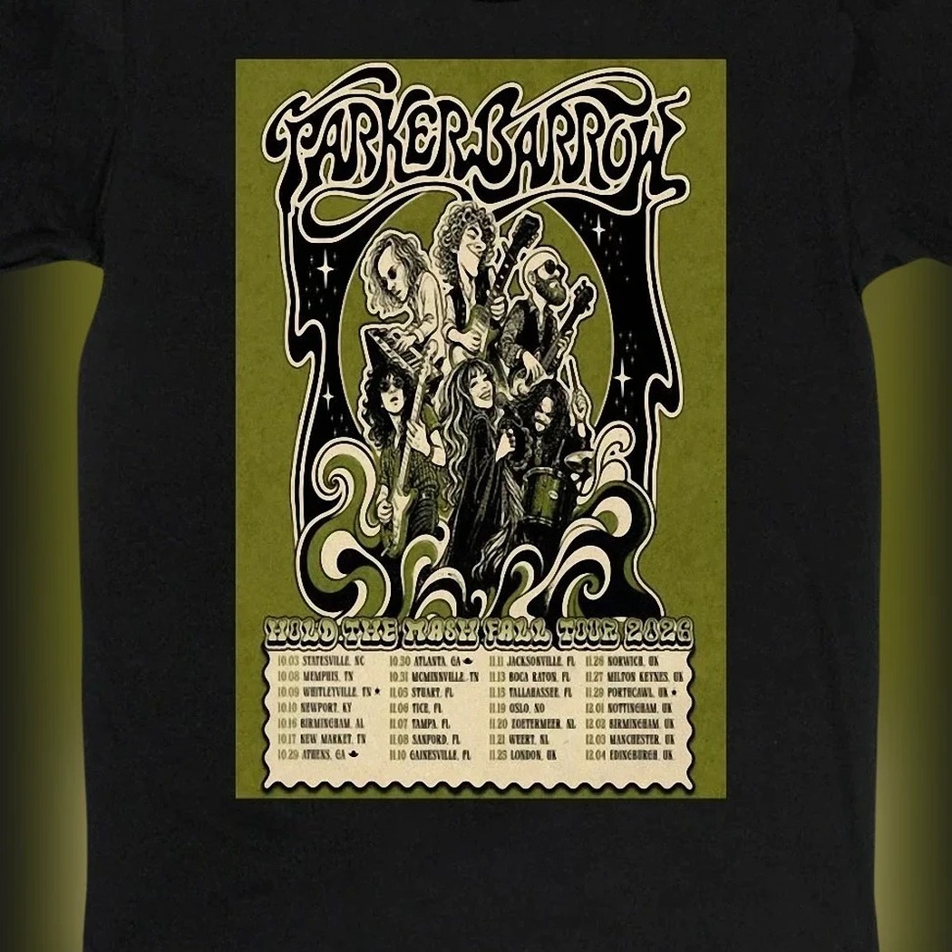 Parker Barrow Hold The Mash Fall Tour 2026 Tee Vintage Rock Band Concert Graphic Shirt