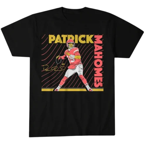 Patrick Mahomes Graphic Tee Signature Kansas City Football Game Day Shirt